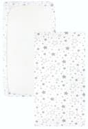 TupTam Spannbettlaken Baby 2er Pack Baumwolle Grau/Weiß Bild 3