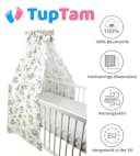 TupTam Betthimmel Babybett mit Schleife Safari Braun Grün Bild 1