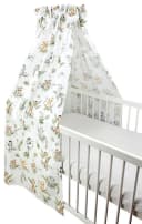 TupTam Betthimmel Babybett mit Schleife Safari Braun Grün Bild 2