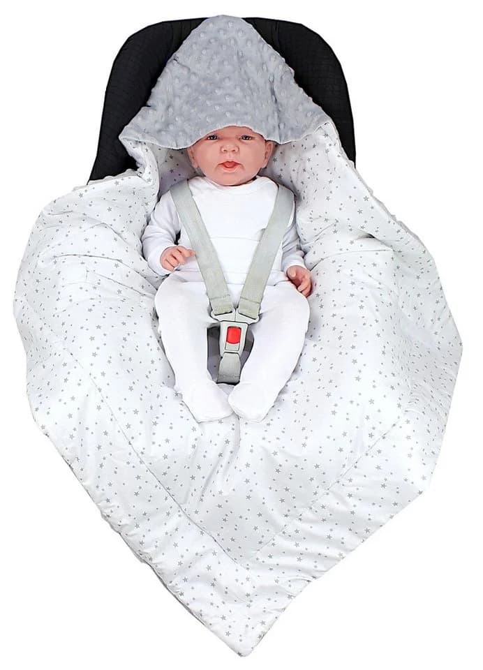 Einschlagdecke Baby Winter TupTam Plüsch-Stoff