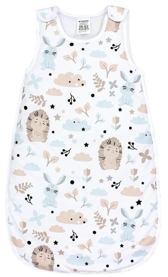 TupTam Babyschlafsack 2.5 TOG Beige/Grün Seitlicher Reißverschluss Ärmellos - Bild 2