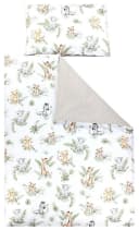 TupTam Kinderbettwäsche Wendebettwäsche Gemustert Braun/Grün/Blau Bild 2