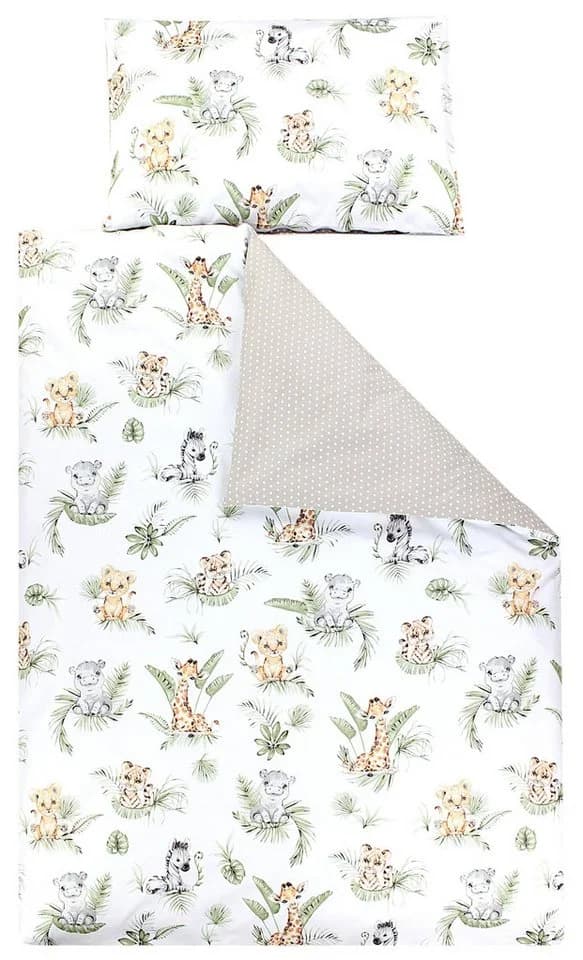 TupTam Kinderbettwäsche Wendebettwäsche Gemustert Braun/Grün/Blau - Bild 2