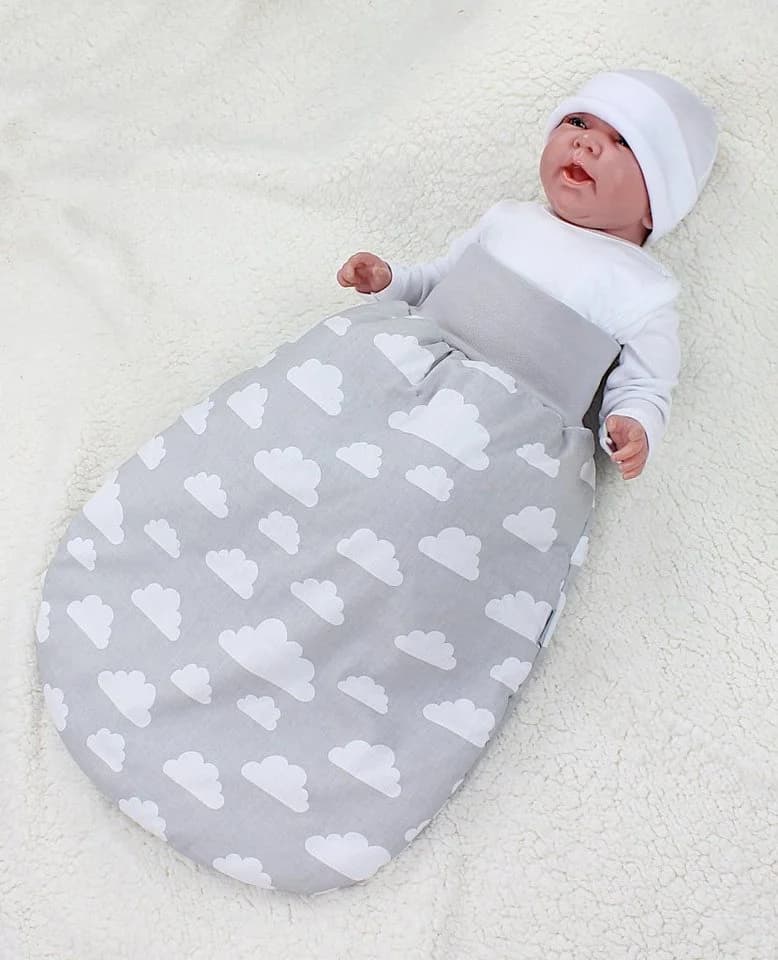 Babyschlafsack, Strampelsack, Winterschlafsack aus Baumwolle