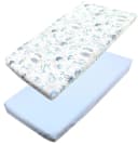 TupTam Spannbettlaken Baby 2er Pack Baumwolle Blau Bild 2