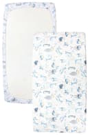 TupTam Spannbettlaken Baby 2er Pack Baumwolle Blau Bild 3