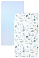 TupTam Spannbettlaken Baby 2er Pack Baumwolle Blau Bild 4