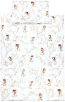 TupTam Kinder-Bettwäsche-Set 2-tlg. Beige/Braun mit Tiermotiven Bild 2