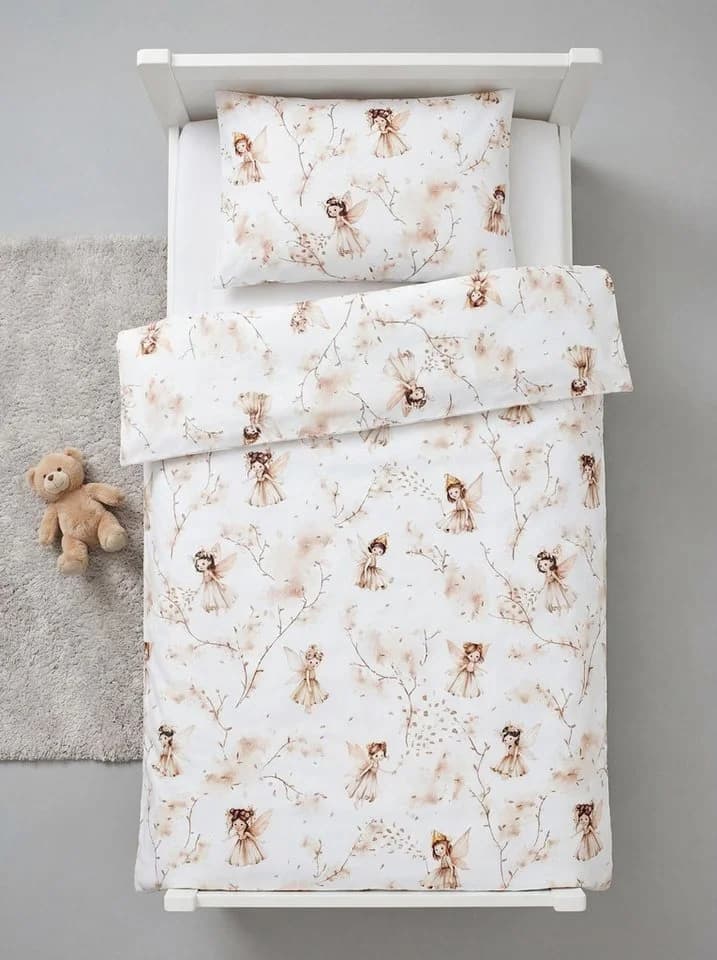 TupTam Kinder-Bettwäsche-Set 2-tlg. Beige/Braun mit Tiermotiven - Bild 3