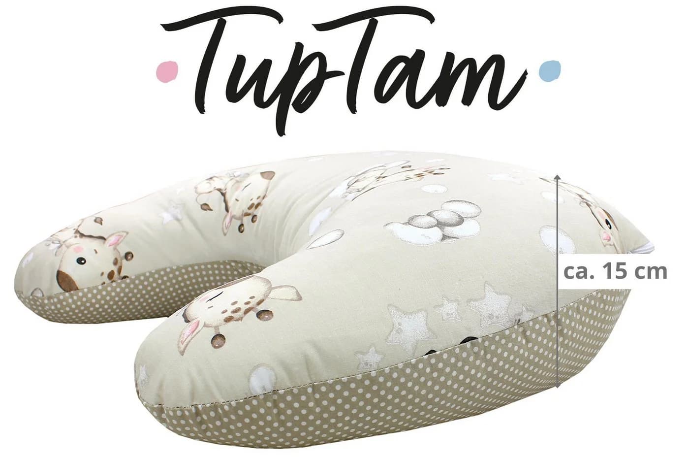 TupTam Stillkissen Klein mit Baumwoll-Bezug Beige - Bild 4