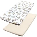 TupTam Spannbettlaken 2er Pack Baby Kinderbett Baumwolle Beige Braun Bild 2