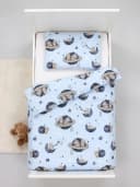 TupTam Kinderbettdecken Set 2tlg. Ganzjahresdecke Baumwolle Blau Bild 3