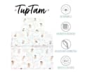 TupTam Kinderbettdecken-Set 2tlg. Ganzjahresdecke Baumwolle Beige/Braun Bild 1