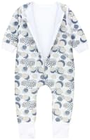 TupTam Babyschlafsack 2.5 TOG BIO-Baumwolle Beige/Grau mit Beinen und Ärmeln Bild 5