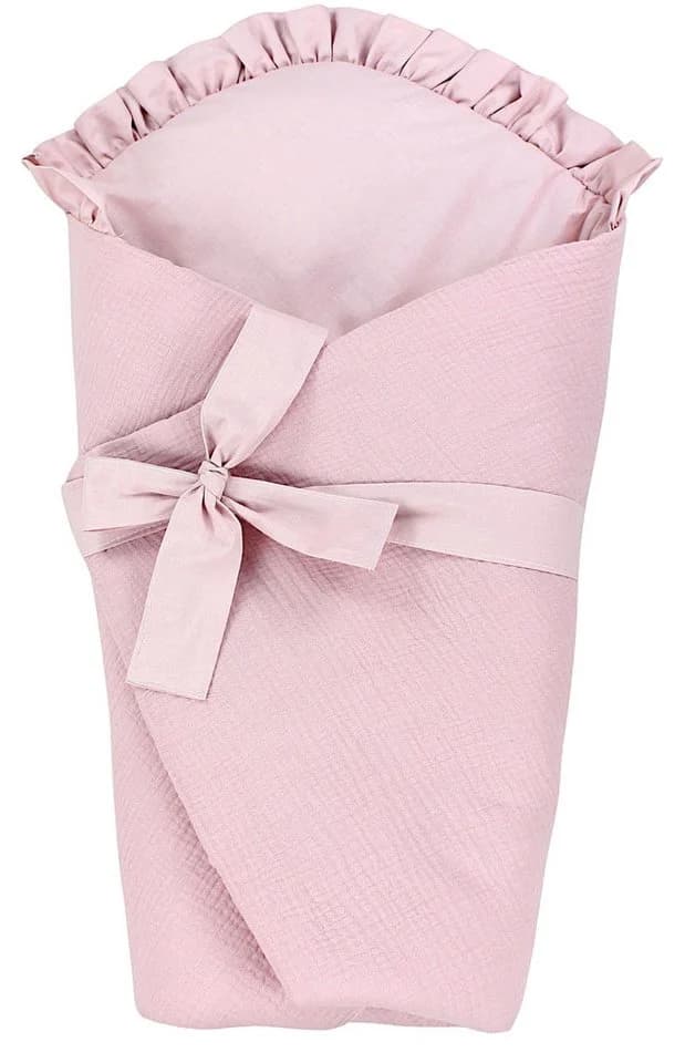 TupTam Einschlagdecke Unisex Baby mit Schleife Rosa - Bild 2