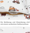 TupTam Kinderbettwäsche Wendebettwäsche Baumwolle Beige/Braun Gemustert Bild 5