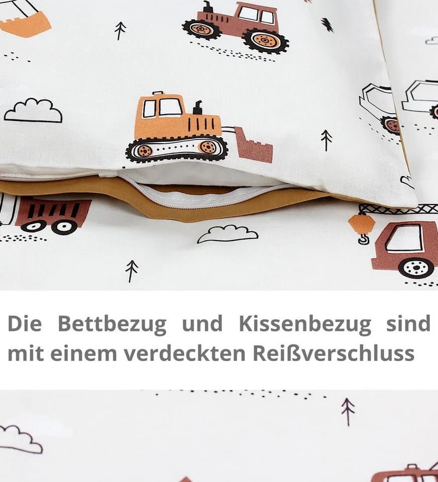 TupTam Kinderbettwäsche Gemustert 2-Teilig Wendebettwäsche - Bild 5