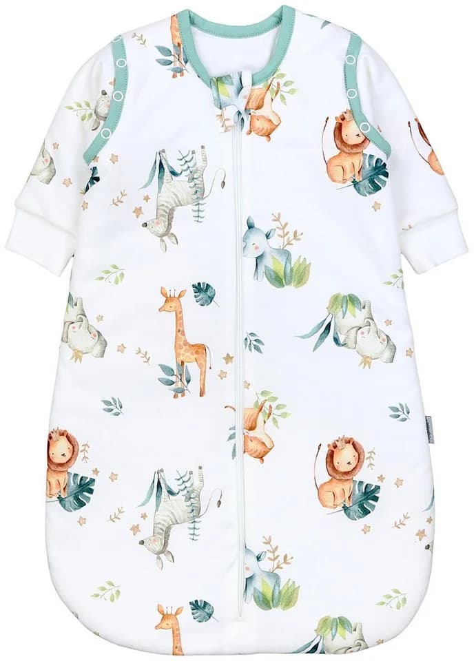 TupTam Babyschlafsack 2.5 TOG Ganzjahresschlafsack mit abnehmbaren Ärmeln Safari - Bild 2