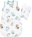 TupTam Babyschlafsack 2.5 TOG Ganzjahresschlafsack mit abnehmbaren Ärmeln Safari Bild 5