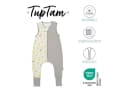 TupTam Sommerschlafsack Baby mit Beinen Grau Gelb Baumwolle Bild 1