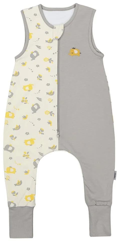 TupTam Sommerschlafsack Baby mit Beinen Grau Gelb Baumwolle - Bild 2