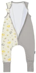 TupTam Sommerschlafsack Baby mit Beinen Grau Gelb Baumwolle Bild 5