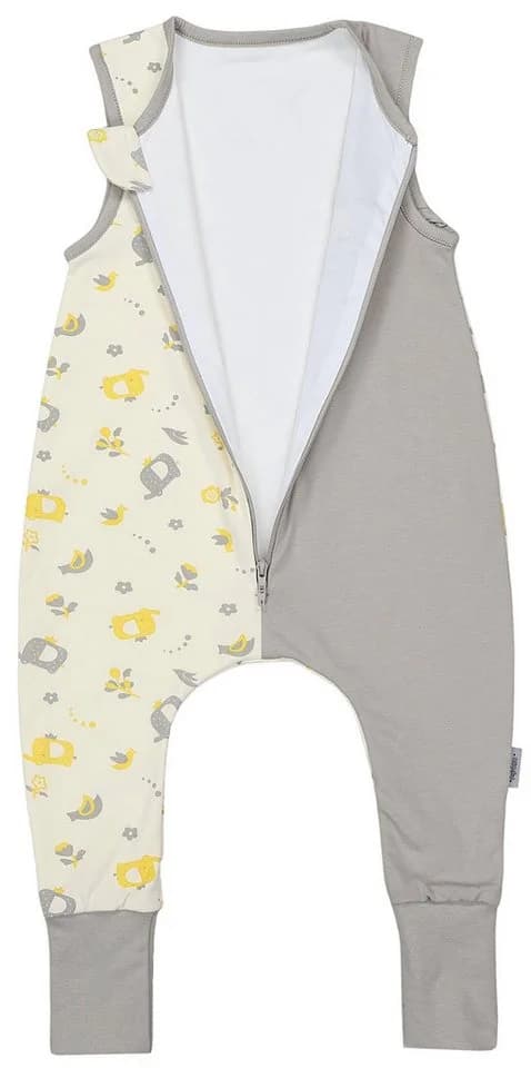 TupTam Sommerschlafsack Baby mit Beinen Grau Gelb Baumwolle - Bild 5
