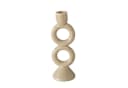 BOLTZE Kerzenhalter Famosa Keramik Beige/Weiß Crackle Bild 3