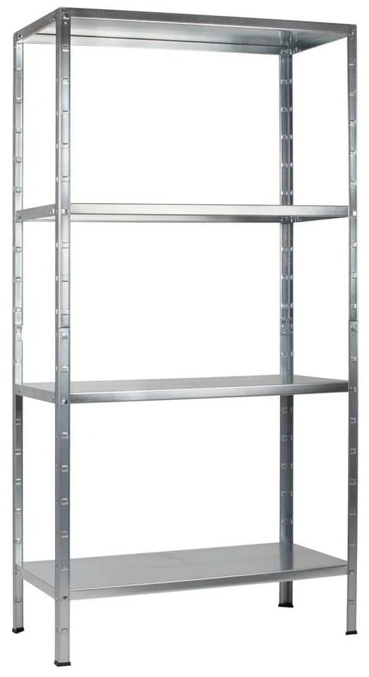 SCHULTE Regalwelt Steckregal 4 PowerMAX Böden Silber