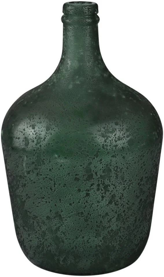 AM Design Dekovase Grüne Flaschenvase aus recyceltem Glas