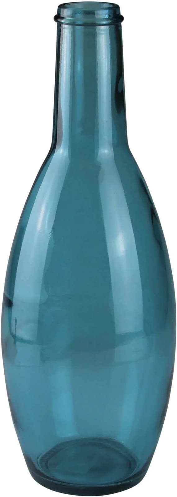 AM DESIGN Bodenvase Blau Glas Handgefertigt