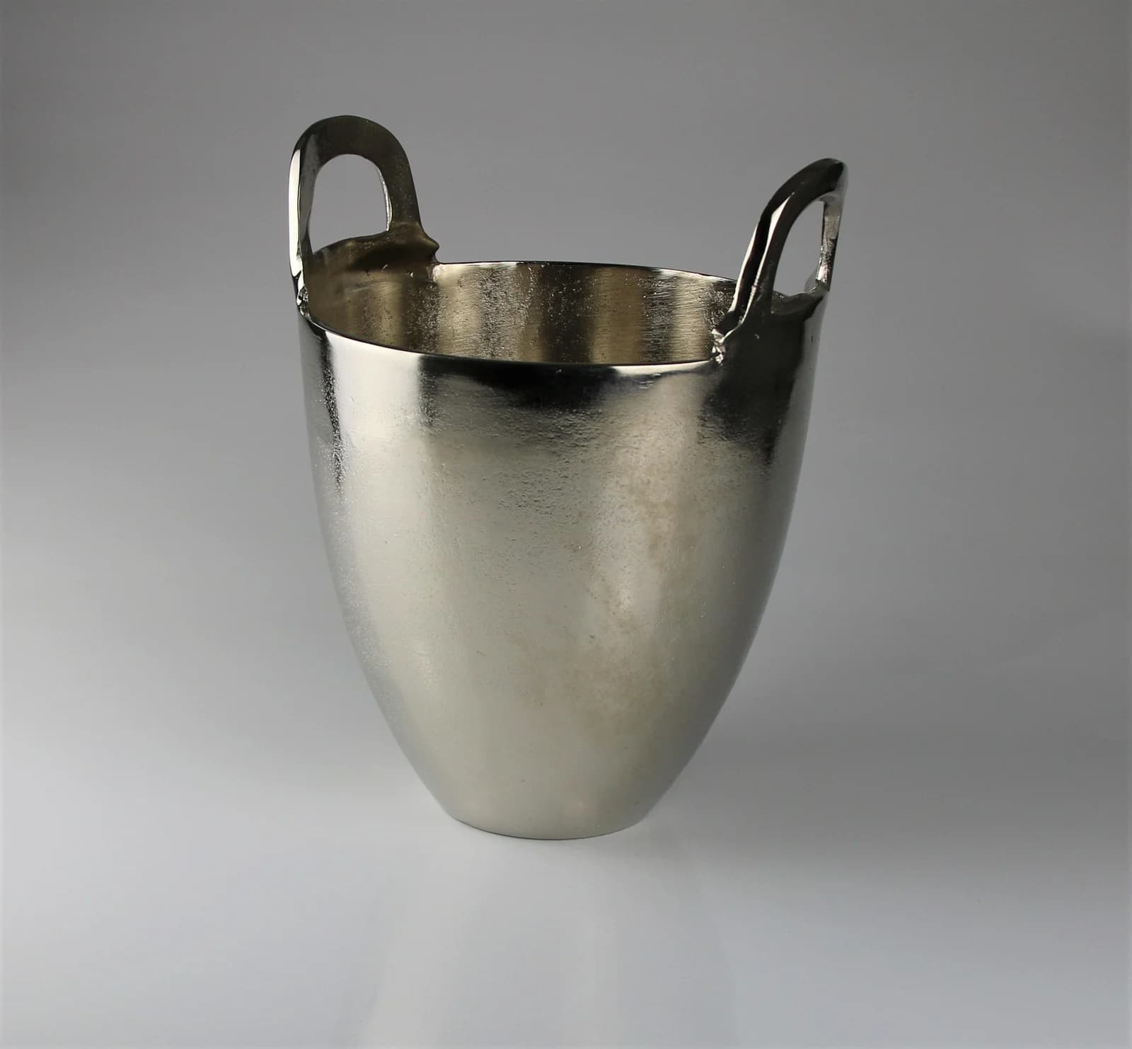 AM Design Wein- und Sektkühler Aluminium Silber