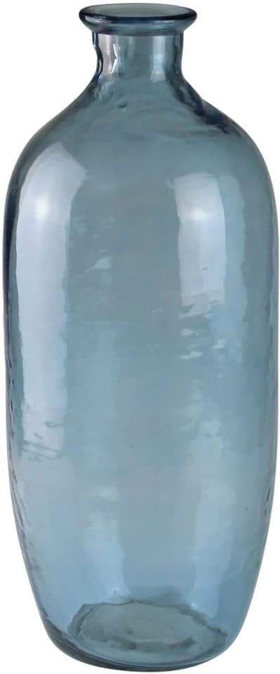 AM Design Elegante Glasvase Blau 45cm Höhe Deko