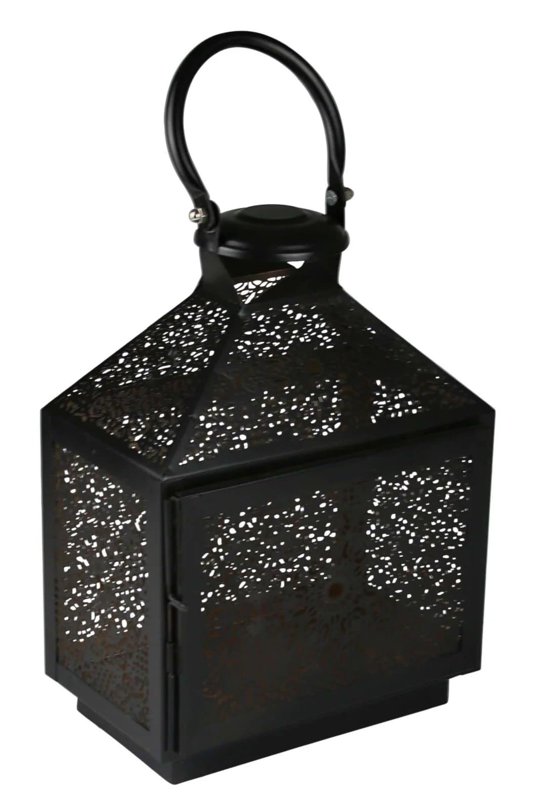 AM DESIGN Kerzenlaterne Weihnachtsdeko Schwarz Metall