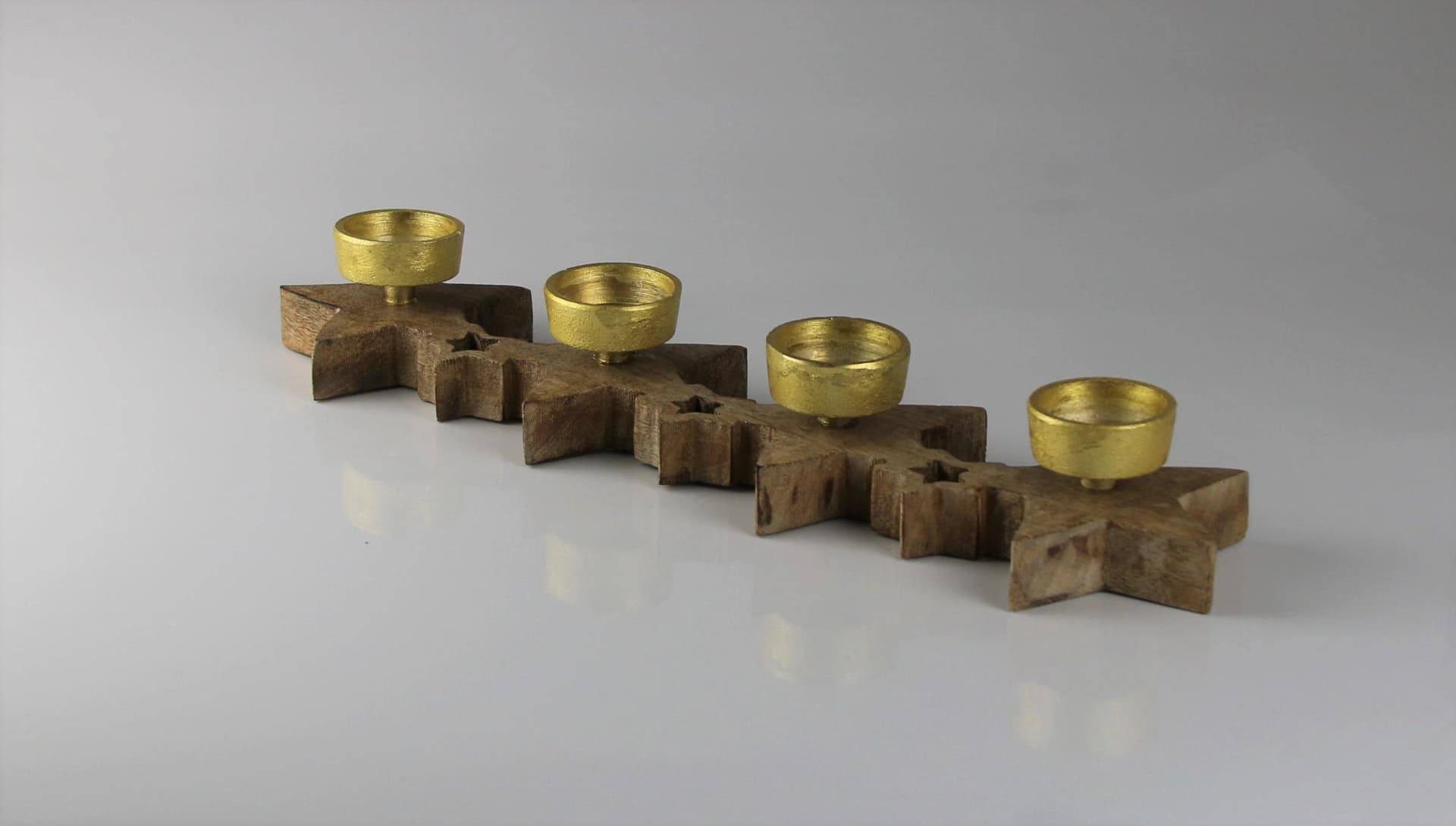 Adventsleuchter AM DESIGN Braun Holzwerkstoff Kerzenhalter