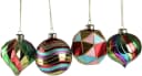 AM Design Weihnachtsbaumkugel Weihnachtsdeko Christbaumschmuck Glas 12 St Handdekoriert Mundgeblasen Bild 2