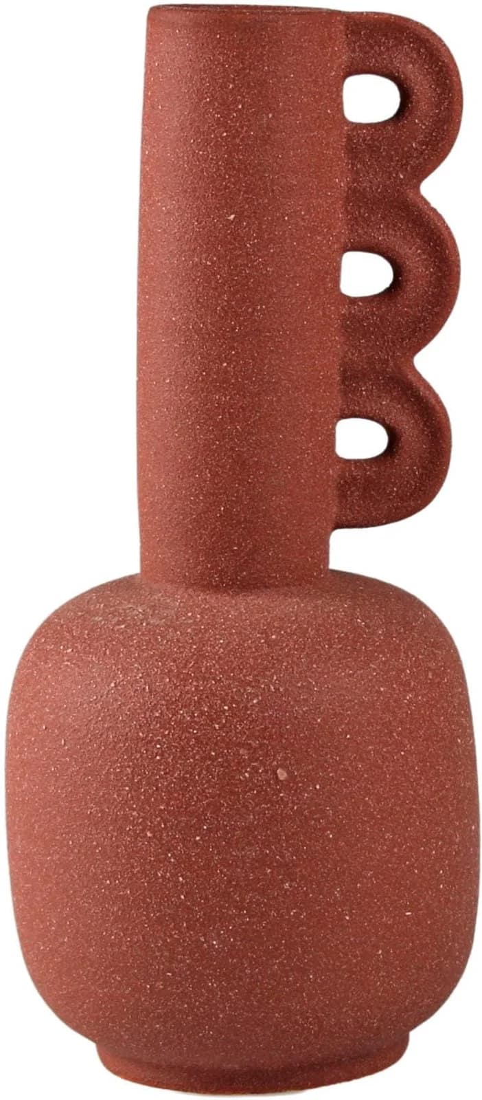 AM DESIGN Tischvase aus Keramik Braun 23,2 cm