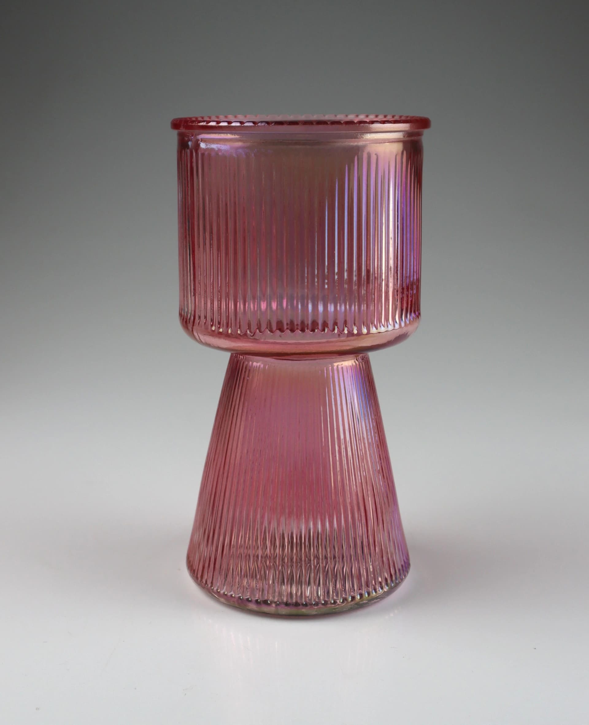 Windlicht AM DESIGN Rosa Glas Kerzenhalter 4er Set