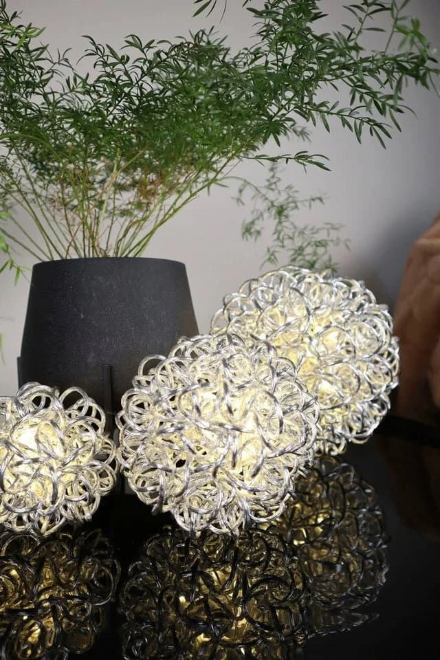 AM DESIGN LED Dekolicht Kugelleuchte Silber IP44 Indoor Outdoor - Bild 1