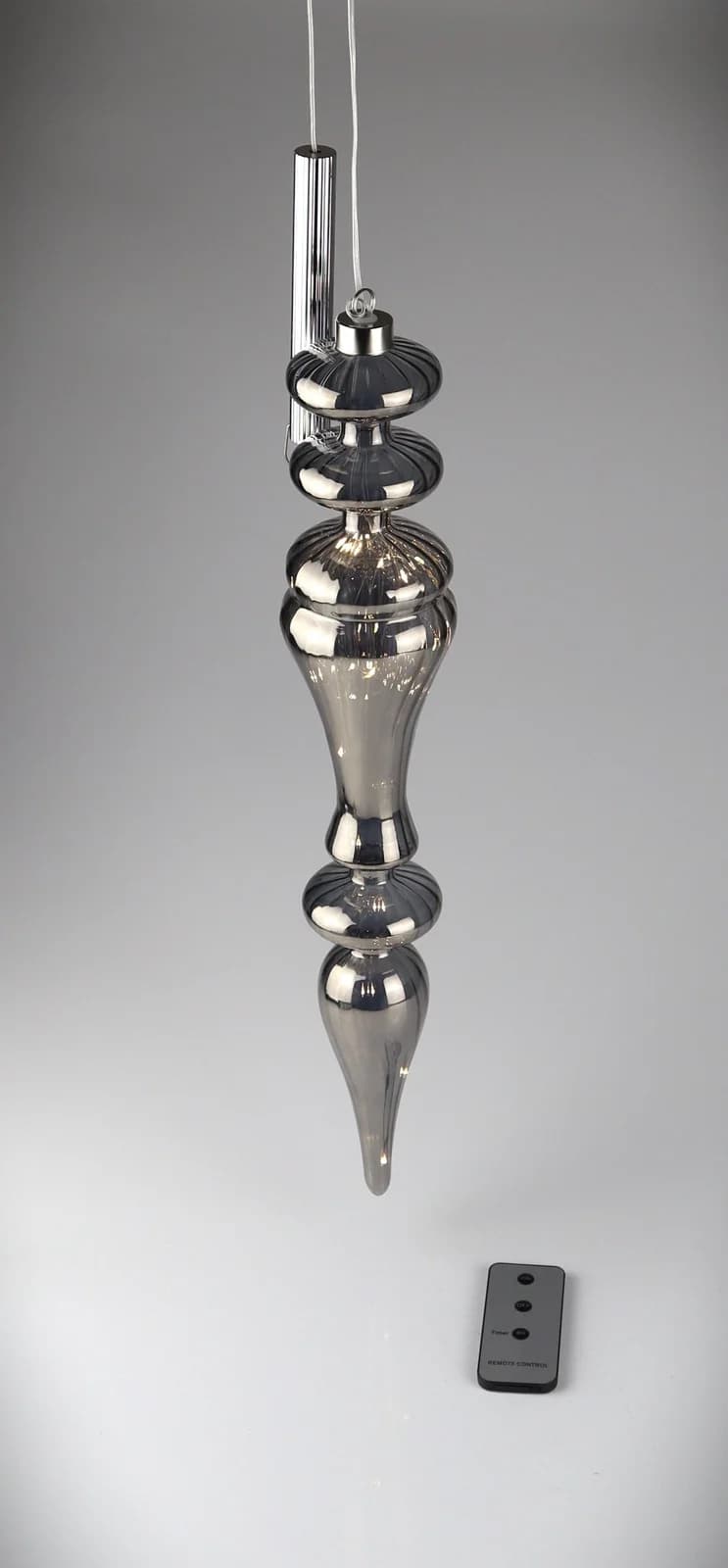 AM Design LED Dekoobjekt Zapfen Rauch LED-Integriert 9x47 cm