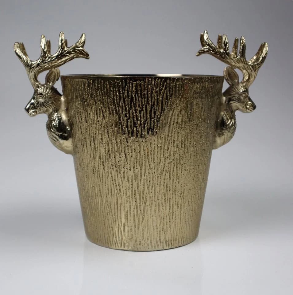 Wein- und Sektkühler AM Design Aluminium Gold
