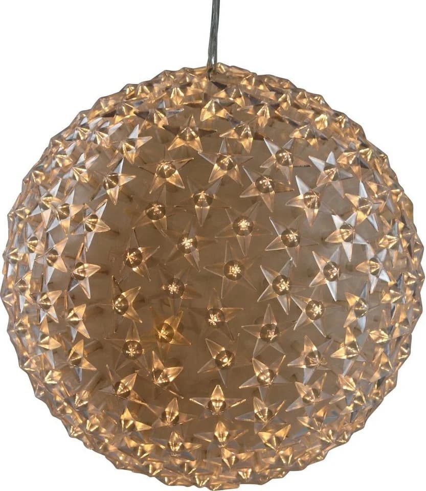 AM Design LED Dekolicht Warmweiß LED Kugel mit Sternen Weihnachtsdeko Außen - Bild 2
