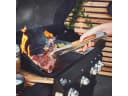 BURNHARD Grillzange 45 cm Edelstahl Akazienholz Grillzange Bild 5