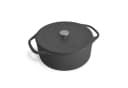 Springlane Bräter Cocotte Grau mit Deckel, Gusseisen, 6 L, Ø 28cm, Rund Bild 2