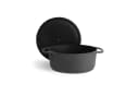 Springlane Bräter Cocotte Grau mit Deckel, Gusseisen, 6 L, Ø 28cm, Rund Bild 3