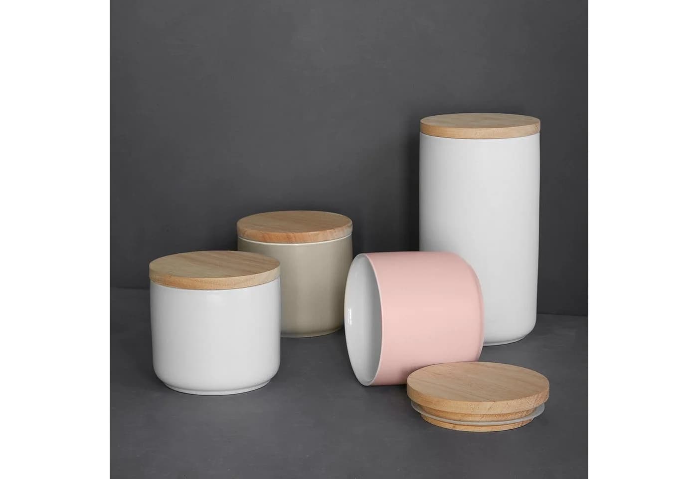 Springlane Vorratsdose Sweet Scandi Rosa Keramik mit Holzdeckel - Bild 5