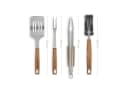 BURNHARD® Grillbesteck-Set 4-tlg. Akazienholz & Edelstahl Bild 1