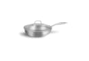 Springlane Bratpfanne Edelstahl 24 cm mit Glasdeckel Silber Bild 2