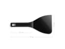 BURNHARD® Teigspachtel für Pizza Schwarz Bild 1