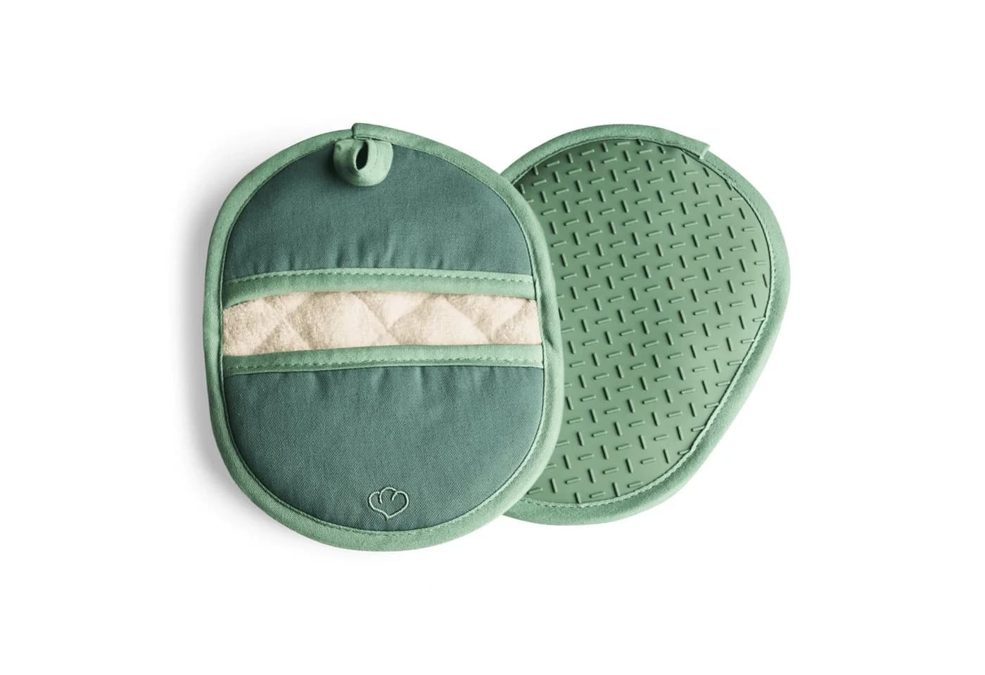Springlane Topflappen-Set 2-tlg. Mint Silikon & Baumwolle - Bild 2